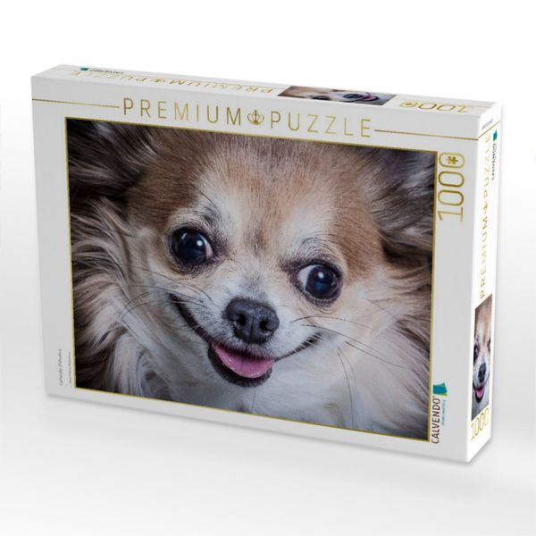 Produktbild: CALVENDO Puzzle Lachender Chihuahua | 1000 Teile Lege-Gr&ouml;&szlig;e 64x48cm Foto-Puzzle f&uuml;r gl&uuml;ckliche Stunden