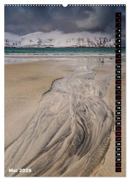 Produktbild: Lofoten. Poetische Landschaften (hochwertiger Premium Wandkalender 2026 DIN A2 hoch), Kunstdruck in Hochglanz