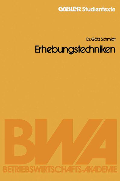 Produktbild: Erhebungstechniken