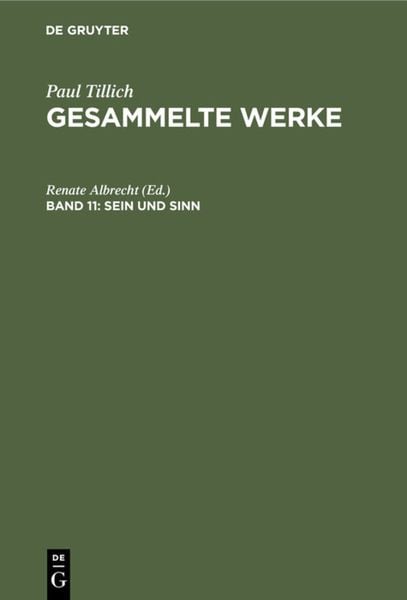Produktbild: Sein und Sinn