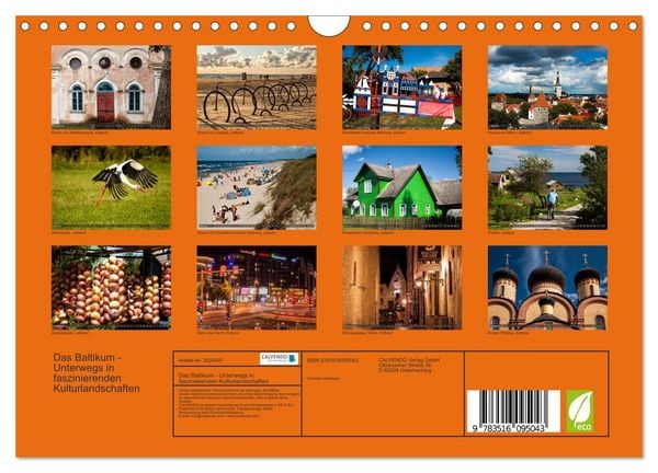 Produktbild: Das Baltikum - Unterwegs in faszinierenden Kulturlandschaften (Wandkalender 2026 DIN A4 quer), CALVENDO Monatskalender