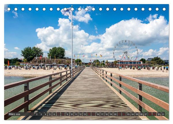 Produktbild: Ostseeb&auml;der an der L&uuml;becker Bucht (Tischkalender 2026 DIN A5 quer), CALVENDO Monatskalender