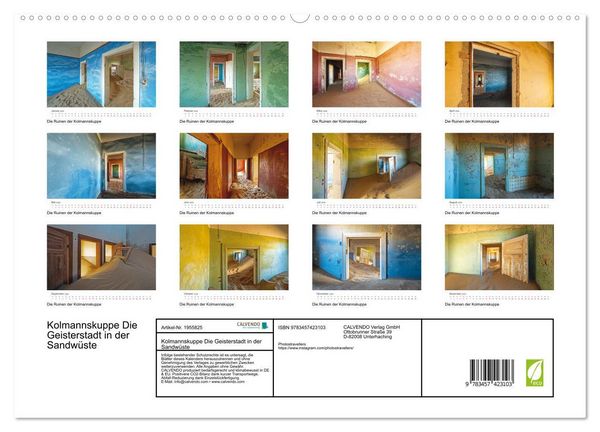 Produktbild: Kolmannskuppe Die Geisterstadt in der Sandw&uuml;ste (hochwertiger Premium Wandkalender 2026 DIN A2 quer), Kunstdruck in Hochglanz