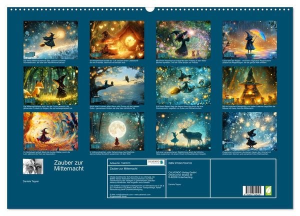 Produktbild: Zauber zur Mitternacht (Wandkalender 2026 DIN A2 quer), CALVENDO Monatskalender