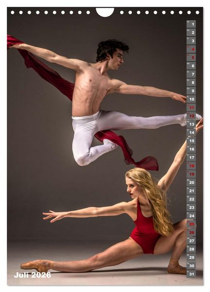 Produktbild: Sinneseindruck Ballett (Wandkalender 2026 DIN A4 hoch), CALVENDO Monatskalender