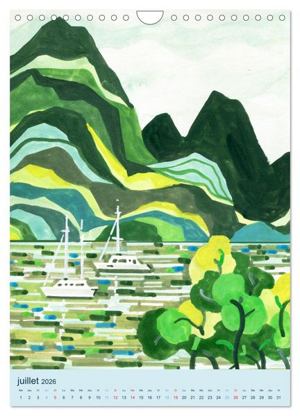 Produktbild: MERVEILLEUSE MOOR&Eacute;A (Calendrier mural 2026 DIN A4 horizontal), CALVENDO calendrier mensuel