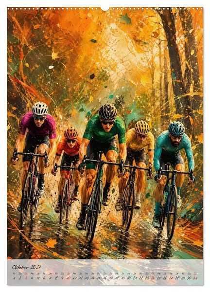Produktbild: Herzschlag 180 - Wenn Rennradsport zur Kunst wird (hochwertiger Premium Wandkalender 2027 DIN A2 hoch), Kunstdruck in Hochglanz