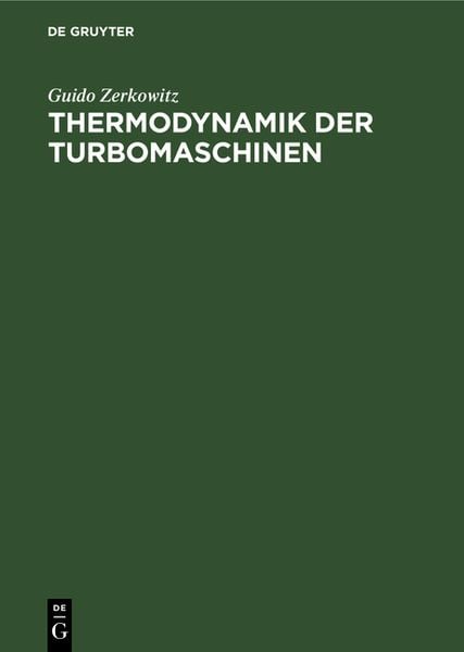 Produktbild: Thermodynamik der Turbomaschinen