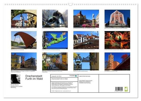 Produktbild: Drachenstadt Furth im Wald (Wandkalender 2026 DIN A2 quer), CALVENDO Monatskalender