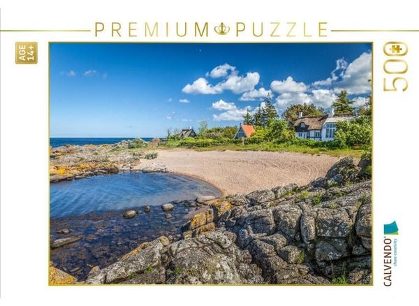 CALVENDO Puzzle Verstecke Badebucht in Listed auf Bornholm | 500 Teile Lege-Größe 48 × 36 cm Foto-Puzzle für Erwachsene
