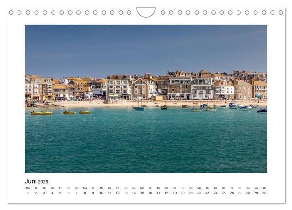 Produktbild: Cornwall - Land zwischen den Meeren (Wandkalender 2026 DIN A4 quer), CALVENDO Monatskalender