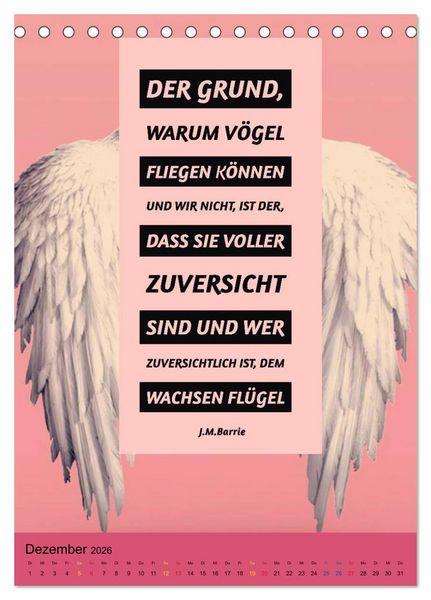 Produktbild: Aktiviere Deine Motivation Weisheiten und Spr&uuml;che (Tischkalender 2026 DIN A5 hoch), CALVENDO Monatskalender
