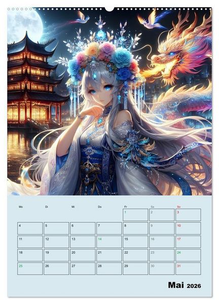 Produktbild: Sehnsucht nach Fantasie (Wandkalender 2026 DIN A2 hoch), CALVENDO Monatskalender