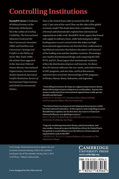 Produktbild: Controlling Institutions