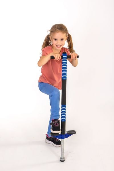 Produktbild: New Sports Pogo Stick, blau/schwarz, H&ouml;he 95 cm