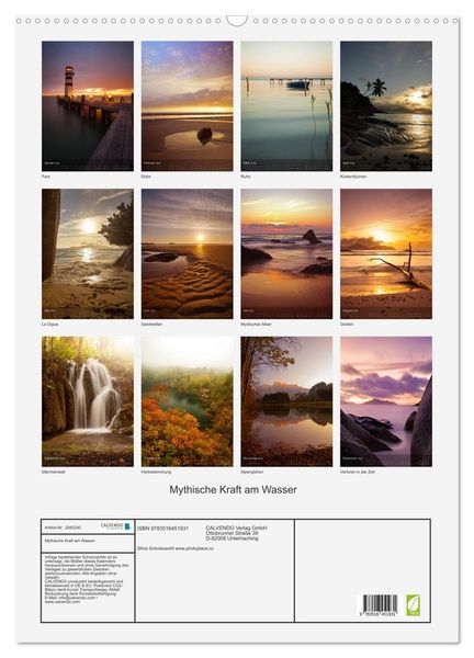 Produktbild: Mythische Kraft am Wasser (Wandkalender 2026 DIN A2 hoch), CALVENDO Monatskalender