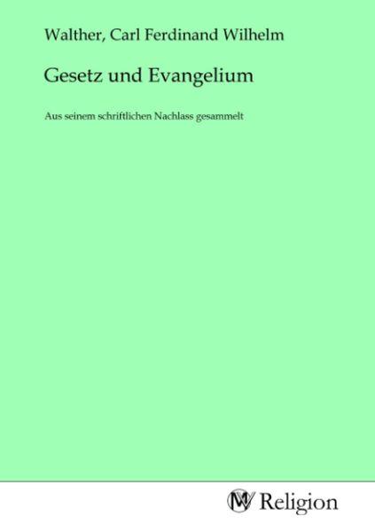 Produktbild: Gesetz und Evangelium