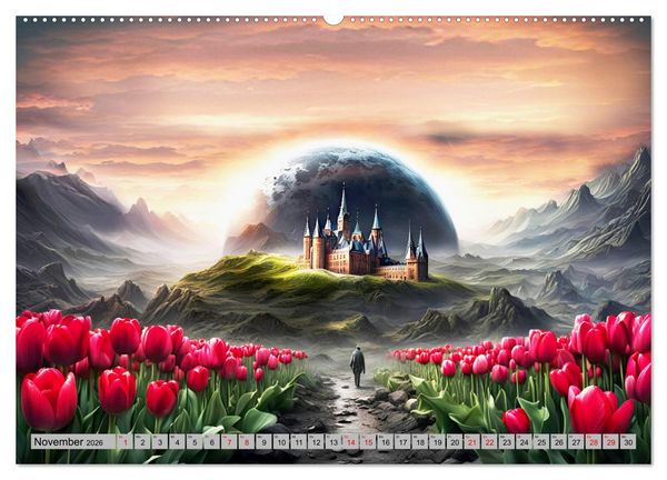 Produktbild: Mondzauberschein (Wandkalender 2026 DIN A2 quer), CALVENDO Monatskalender