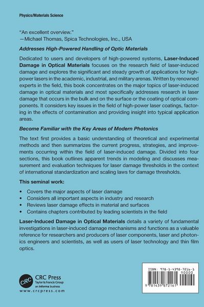 Produktbild: Laser-Induced Damage in Optical Materials