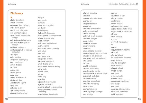 Produktbild: Intermediate Turkish Short Stories - Based on a comprehensive grammar and vocabulary framework (CEFR B1) - with quizzes , full answer key and online a