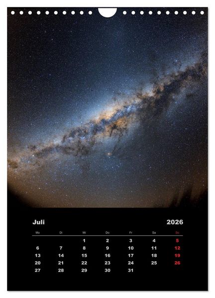 Produktbild: Astronomie 2026 (Wandkalender 2026 DIN A4 hoch), CALVENDO Monatskalender