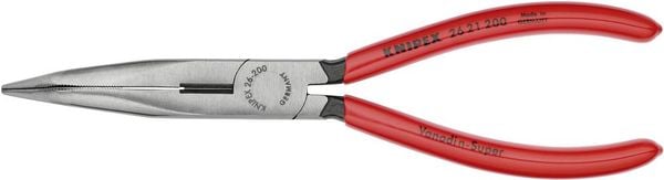 Knipex 26 21 200 Elektronik- u. Feinmechanik Flachrundzange 40° gebogen Vanadium Elektrostahl 200 mm