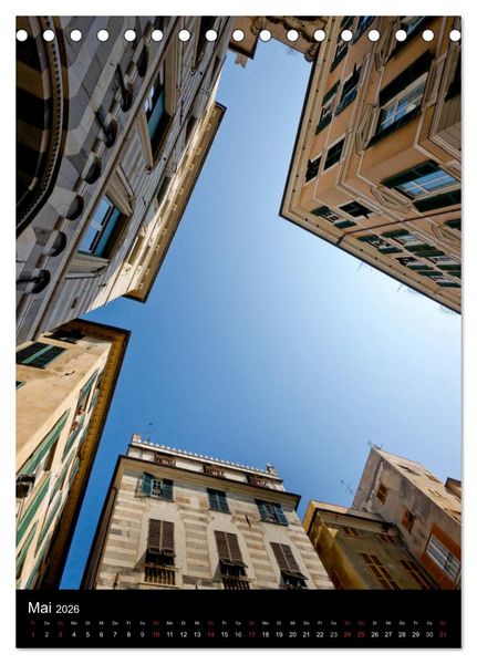 Produktbild: Genua - la superba (Tischkalender 2026 DIN A5 hoch), CALVENDO Monatskalender