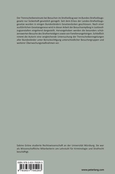 Produktbild: Der Trennscheibeneinsatz beim Besuchsempfang von Strafgefangenen