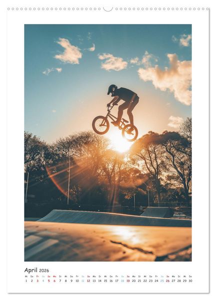 Produktbild: BMX Action (Wandkalender 2026 DIN A2 hoch), CALVENDO Monatskalender