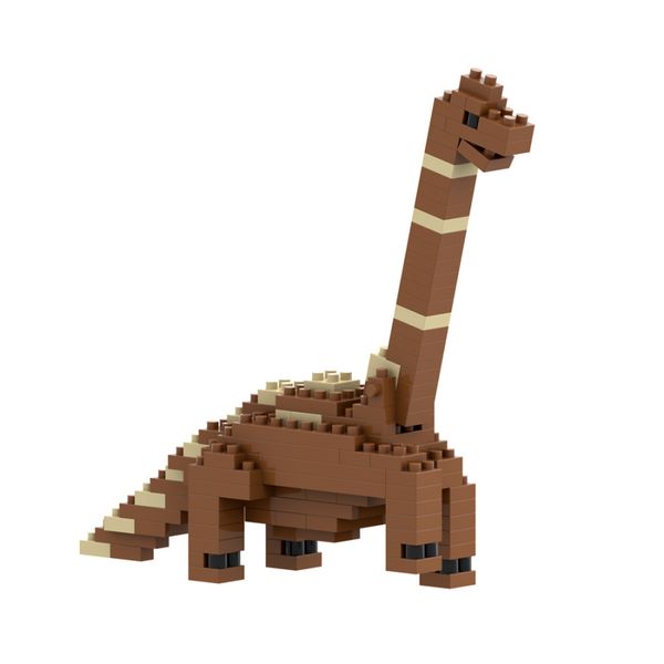 Produktbild: BRIXIES 200079 - Brachiosaurus, 3D Konstruktionsbausatz aus Ministeinen, 85 Teile