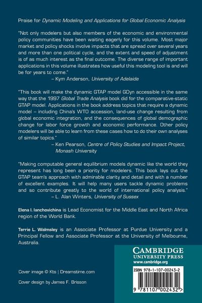 Produktbild: Dynamic Modeling and Applications for Global Economic Analysis