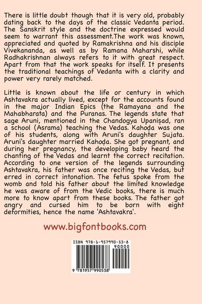 Produktbild: Annotated Ashtavakra Gita (Large Print Edition)