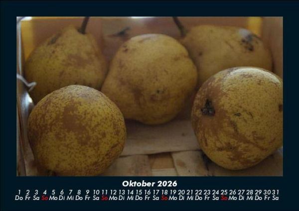 Produktbild: Obstkalender 2026 Fotokalender DIN A5