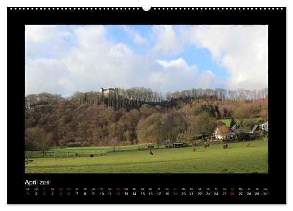 Produktbild: Impressionen vom Solinger Klingenpfad (hochwertiger Premium Wandkalender 2026 DIN A2 quer), Kunstdruck in Hochglanz