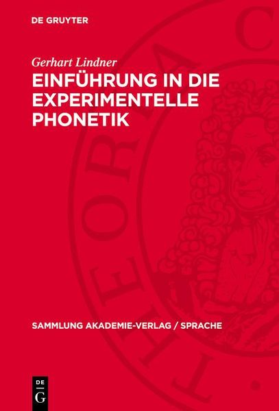 Produktbild: Einf&uuml;hrung in die experimentelle Phonetik