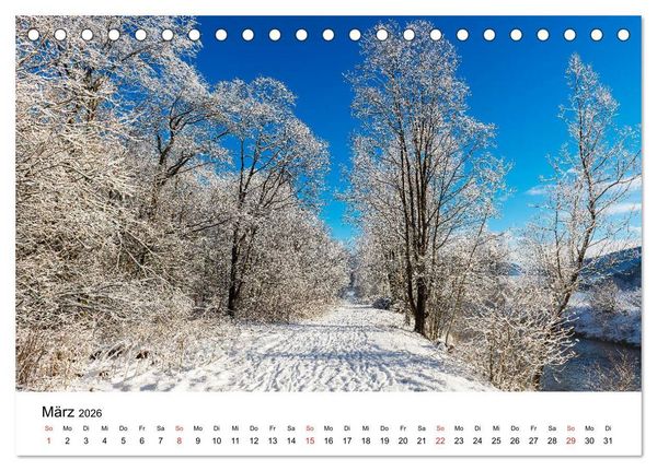 Produktbild: Herrliche Berglandschaften - Impressionen aus &Ouml;sterreich und Bayern (Tischkalender 2026 DIN A5 quer), CALVENDO Monatskalender