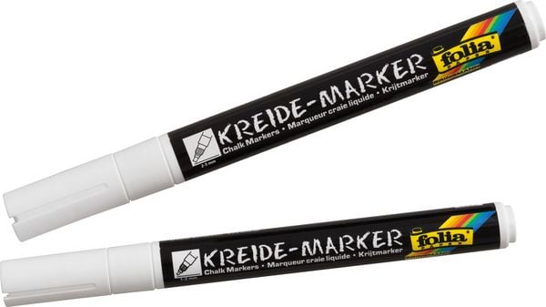 Produktbild: Kreidemarker 2er Set Wei&szlig;
