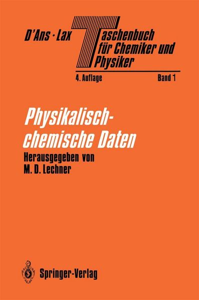 Produktbild: Taschenbuch f&uuml;r Chemiker und Physiker