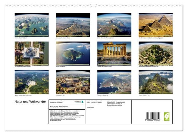 Produktbild: Natur und Weltwunder (hochwertiger Premium Wandkalender 2027 DIN A2 quer), Kunstdruck in Hochglanz