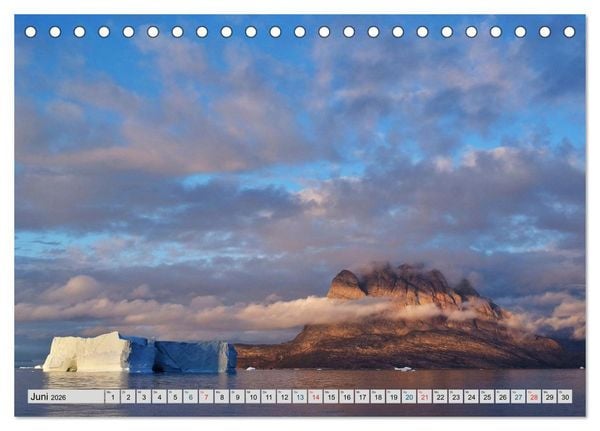 Produktbild: Bezauberndes, eisiges Gr&ouml;nland (Tischkalender 2026 DIN A5 quer), CALVENDO Monatskalender