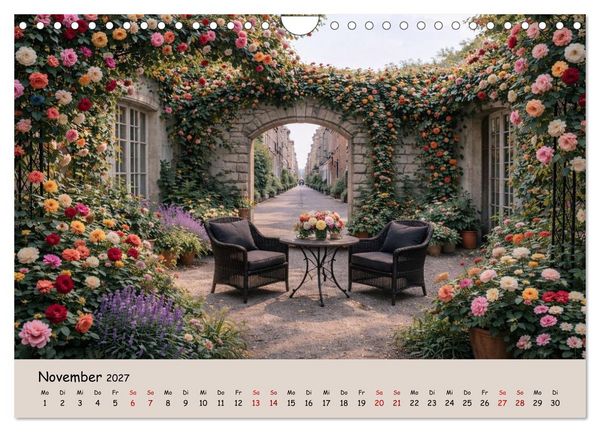 Produktbild: Urbane Oasen - Wo die Stadt aufblüht (Wandkalender 2027 DIN A4 quer), CALVENDO Monatskalender