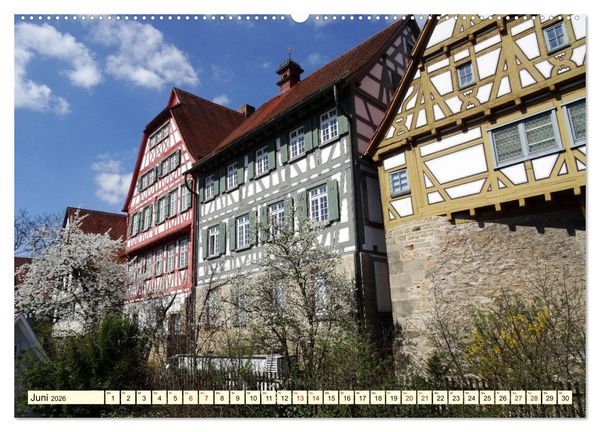 Produktbild: Unterwegs in Bietigheim-Bissingen (hochwertiger Premium Wandkalender 2026 DIN A2 quer), Kunstdruck in Hochglanz