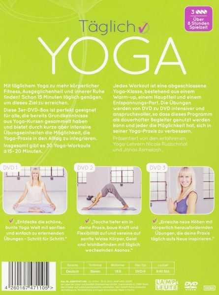 Produktbild: T&auml;glich Yoga [3 DVDs]