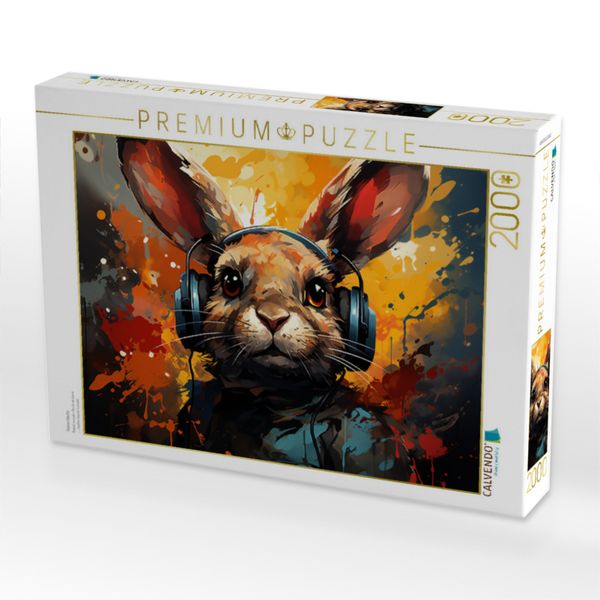 Produktbild: CALVENDO Puzzle Hasenlaute | 2000 Teile Lege-Gr&ouml;&szlig;e 90x67cm Foto-Puzzle f&uuml;r gl&uuml;ckliche Stunden