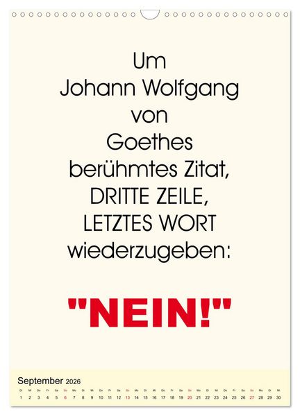 Produktbild: Spr&uuml;che-Kalender. Lustiges f&uuml;r die Familie! (Wandkalender 2026 DIN A3 hoch), CALVENDO Monatskalender