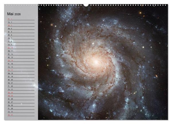 Produktbild: Der Weltraum. Spektakul&auml;re Gasnebel und Galaxien (Wandkalender 2026 DIN A2 quer), CALVENDO Monatskalender