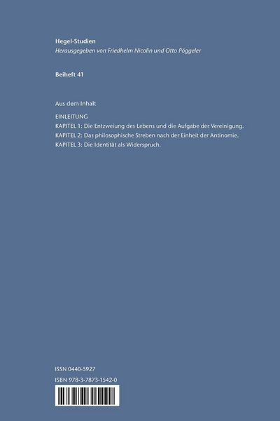 Produktbild: Reflexion und Widerspruch
