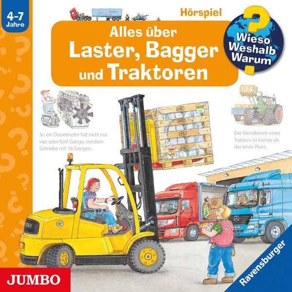 Alles über Laster, Bagger und Traktoren