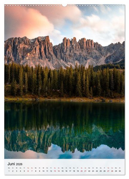 Produktbild: Die Dolomiten - Berge, die begeistern (Wandkalender 2026 DIN A2 hoch), CALVENDO Monatskalender