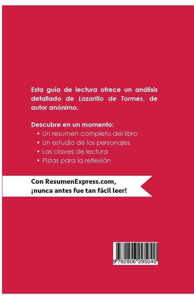 Produktbild: Lazarillo de Tormes, de an&oacute;nimo (Gu&iacute;a de lectura)